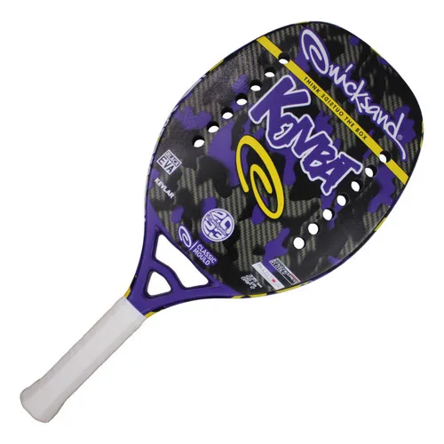 Raquete De Beach Tennis Quicksand Kombat Cor Roxa