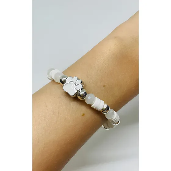 Pulsera Despertando Con Dije Patita De Perro Nena