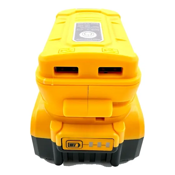 Adaptador Dewalt Makita Milwauke Usb Baterías 18-21v Led Luz