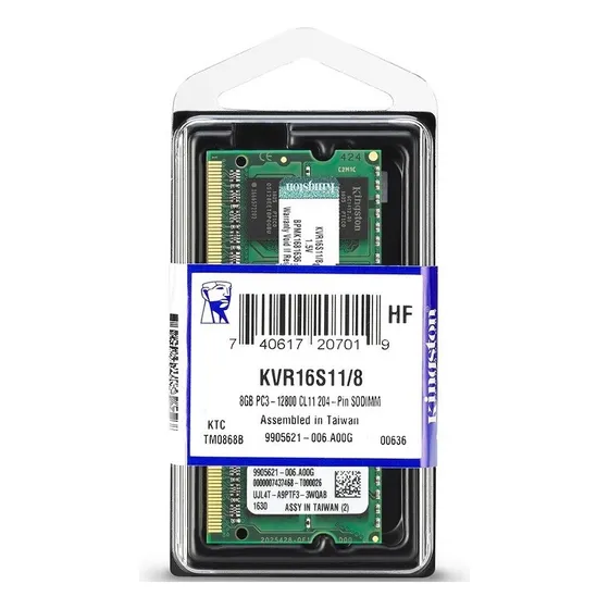 Memoria Laptop 8gb Ddr3l Pc3l-12800 Kingston Low Volt Laptop