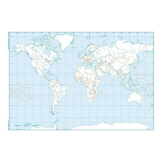 10 Mapas Planisferio Escolares N°3 División Politico