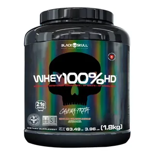 Whey 100% Hd Sabor Chocolate 1,8kg Black Skull Whey 100% Hd Sabor Chocolate 1,8kg Black Skull