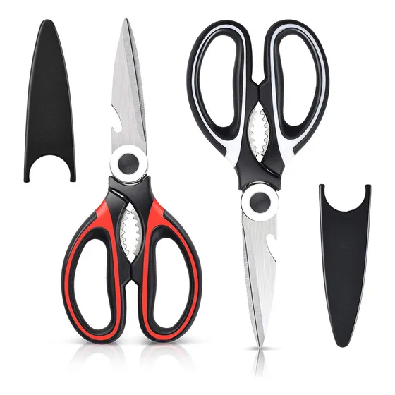 Tijeras De Cocina Multiusos De Acero Inoxidable, 2