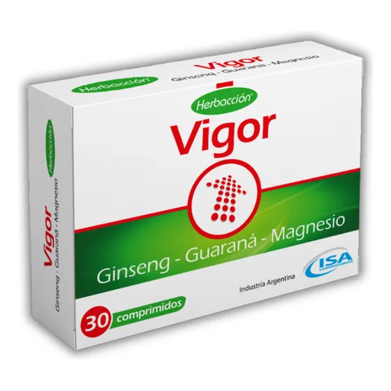 Isa Herbacción Ginseng Vigor 30 Comprimidos Caja