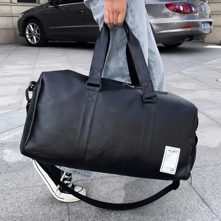 Maleta Deportiva Bolsa Gym De Viaje Mochila Fitness Bag Color Negro Lisa