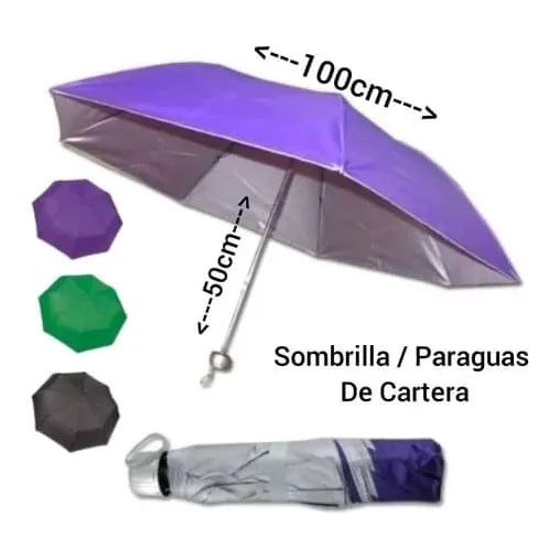 Paragua De Cartera, Sombrilla Portatil Nuevas Detal Y Mayor