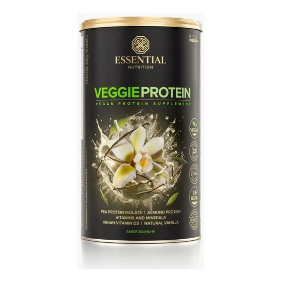 Veggie Protein Essential Nutrition Baunilha 450g