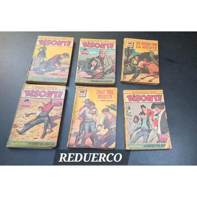 6 Colección Bisonte Bolsillo Bruguera Curtis Dexter Prado