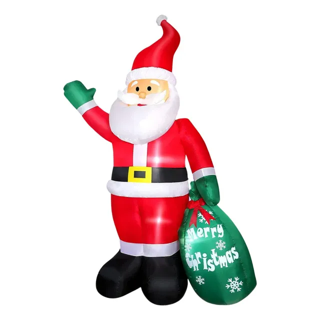 Inflable Papa Noel De Navidad De 8 Pies Luces Led Funfanso.