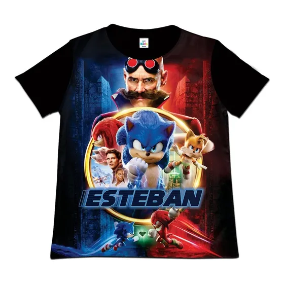 Franela Camisa Niño Sonic 2 Sonic2 En Algodon