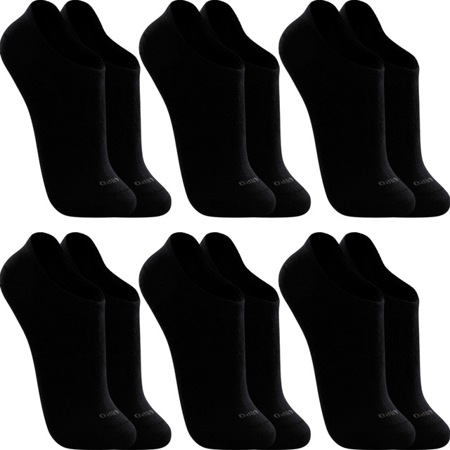 Kit 6 Pares Meias Soquete Invisível Lupo Algodão Unissex