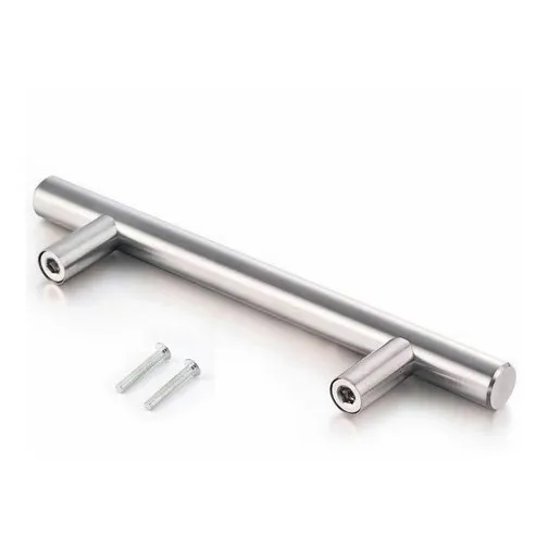 Manija Tubular Para Cajón  De 15 Cm En Acero Inox X 4 Unid