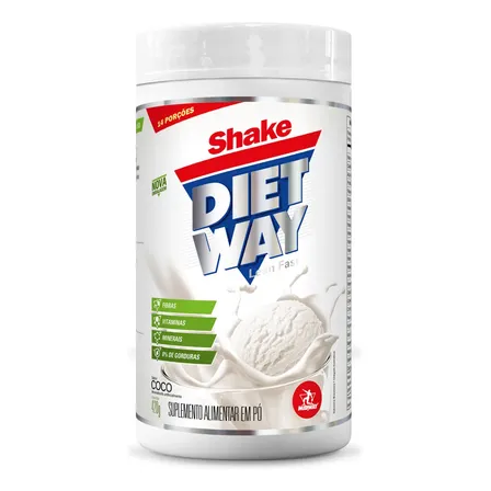 Shake Diet Way Midway 420g Sabor Coco Substituto Refeição Emagrecimento