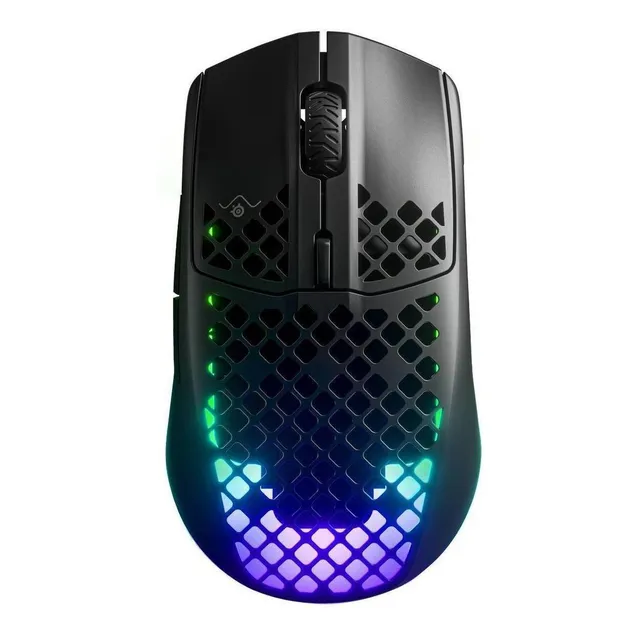 Mouse gamer de juego inalámbrico recargable SteelSeries Aerox 3 Wireless onyx