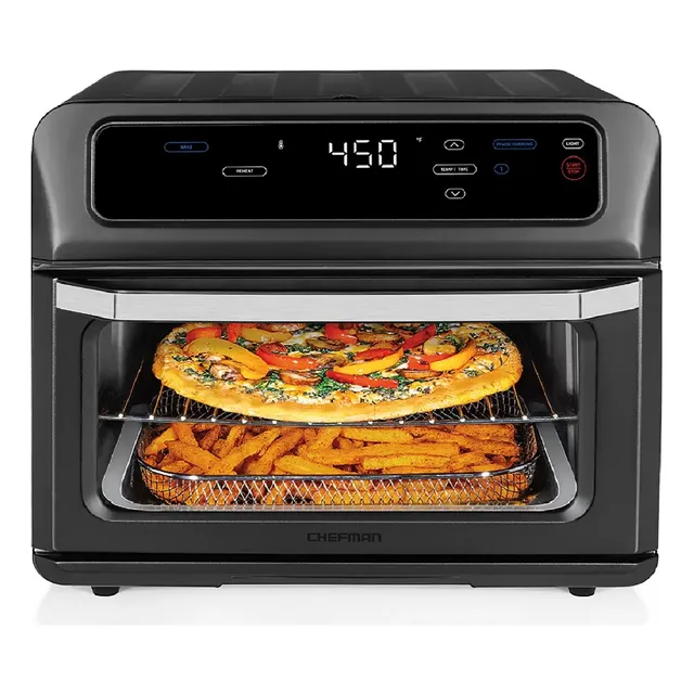 Chefman, Horno Digital + Freidora De Aire De 20l Negro Msi