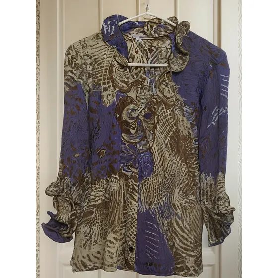 Blusa Estampada Para Dama Bonitos Colores T14-16 C313