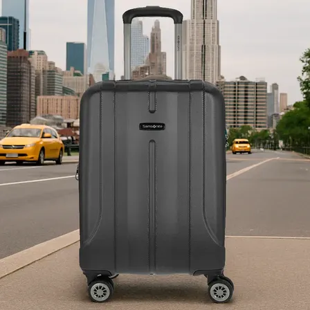 Mala De Viagem Samsonite Fiero 3.0 Expansível Pequena 10kg Preto Listras
