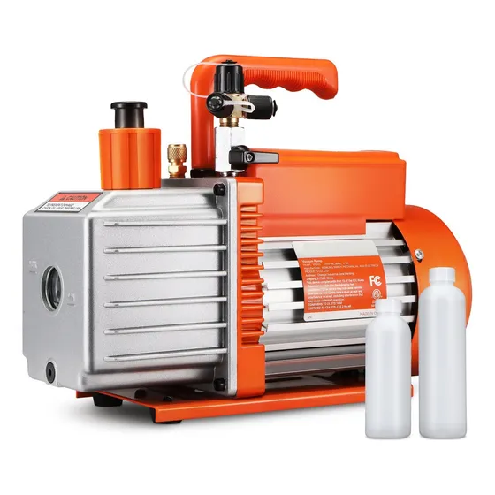 Bomba De Vacio 5 Cfm 1/2 Hp Doble Etapa 127V Refrigeracion
