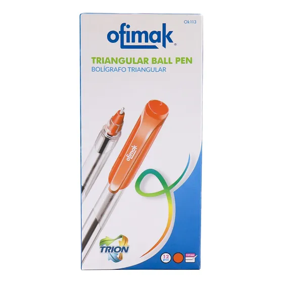 Bolígrafo Triangular Rojo Ofimak Ok113