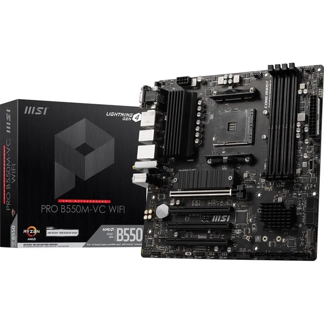 Placa Base Msi Pro B550m-vc Wifi Pro Series (amd Ryzen 50...