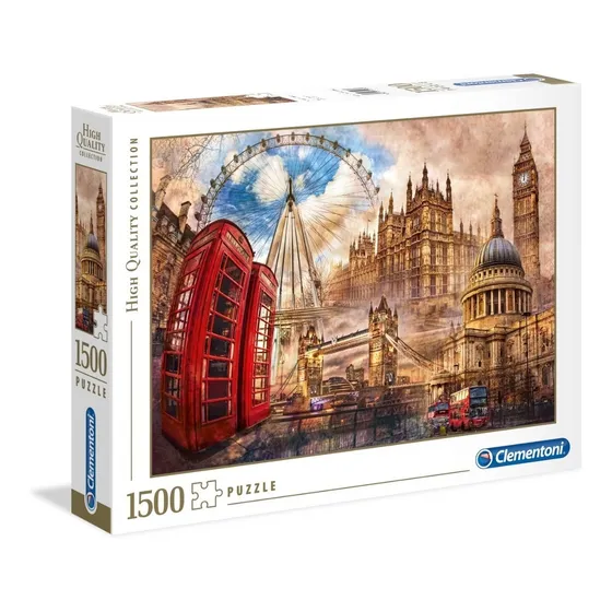 Puzzle Vintage London 1500 Piezas Clementoni Nuevo Original