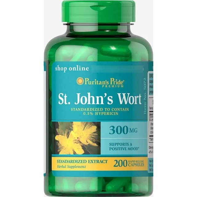 Hierba De San Juan - St. John's Wort-hypérico X200 Cáps. Usa Sabor Sin Sabor