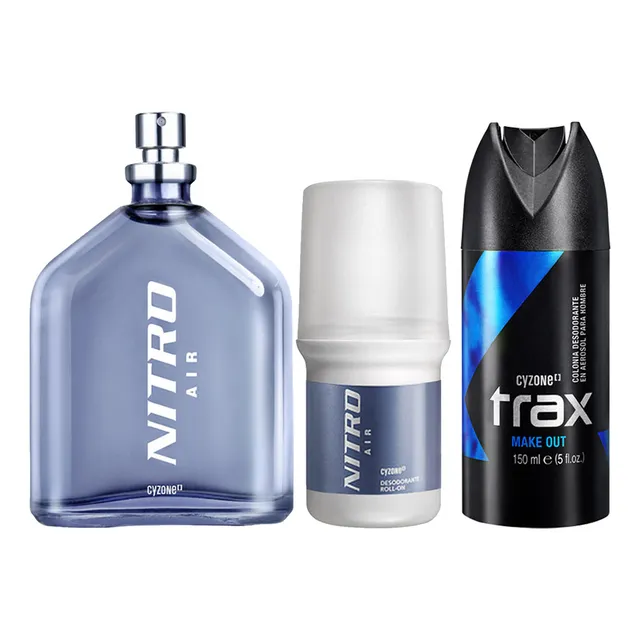 Nitro Air Fragancia De Hombre Con Deo Roll On Y Spray