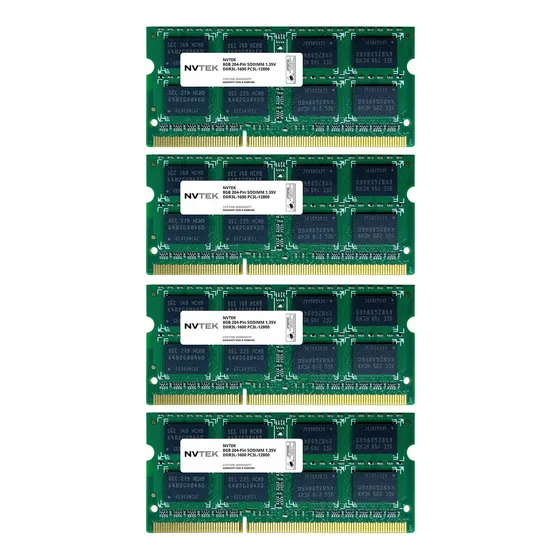 Memoria Ram 32gb 4x8gb Ddr3 1600 Mhz Sodimm Nvtek