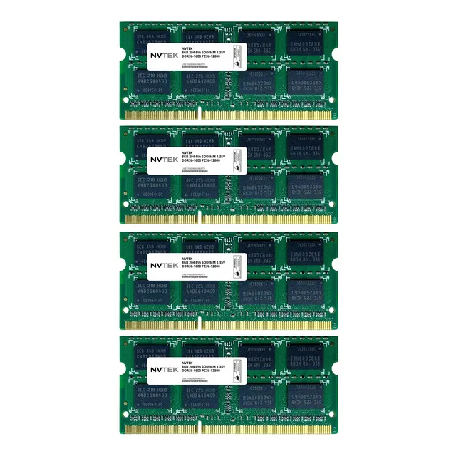 Memoria Ram 32gb 4x8gb Ddr3 1600 Mhz Sodimm Nvtek