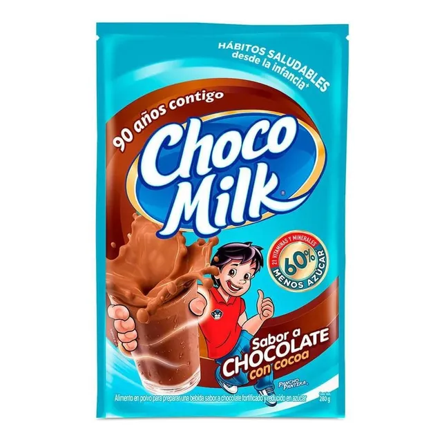Chocolate En Polvo Choco Milk 60% Menos Azúcar 280 G