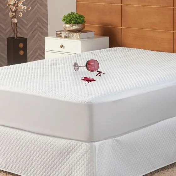Capa Protetor Cama King Impermeavel Com Elástico Matelado
