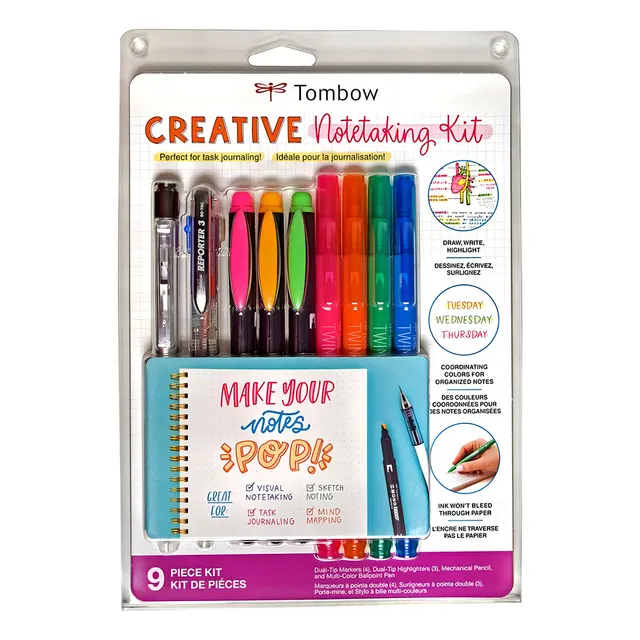 Kit Creativo Para Tomar Notas Tombow 9 Piezas