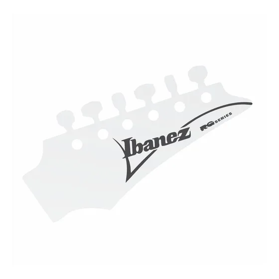 Decal Adesivo Ibanez + Rg Series P/ Headstock Guitarra
