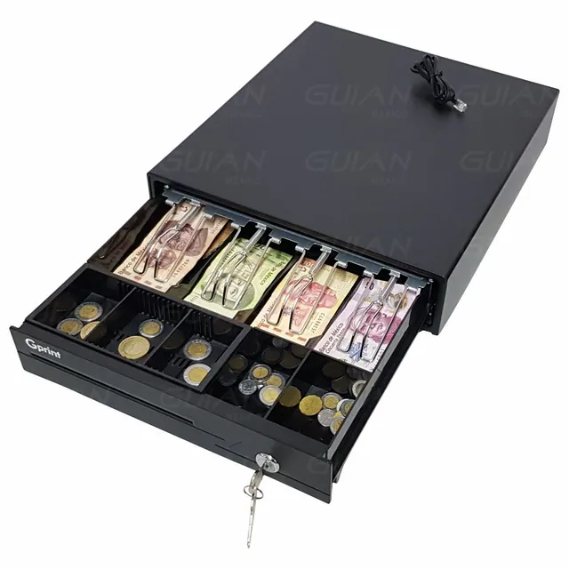 5 Cajon Dinero Metalico Caja Automatica Rj11 Punto De Venta