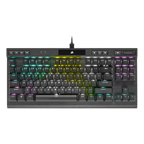 Teclado Mecânico Gamer Corsair K70 Core Tkl Tenkeyless, Rgb Preto