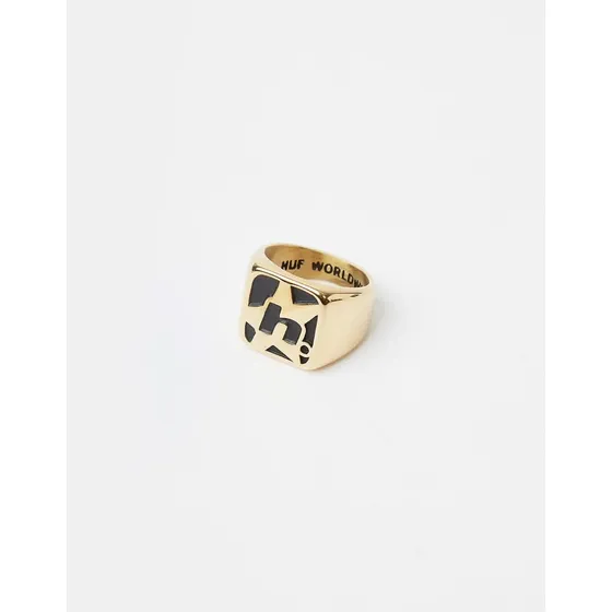 Anillo Huf H Star Dorado Amarillo 8