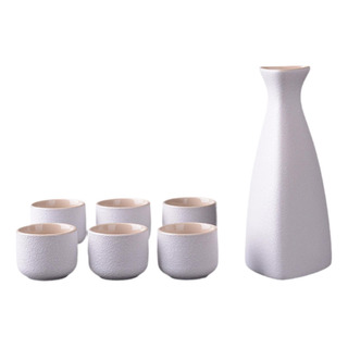 Set De Sake De Cerámica, Tazas, Bote De Sake Triangular Set De Sake De Cerámica, Tazas, Bote De Sake Triangular