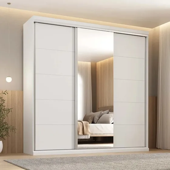 Ropero 3puertas Corredizas Espacioso Armado Gratis Tiendamax