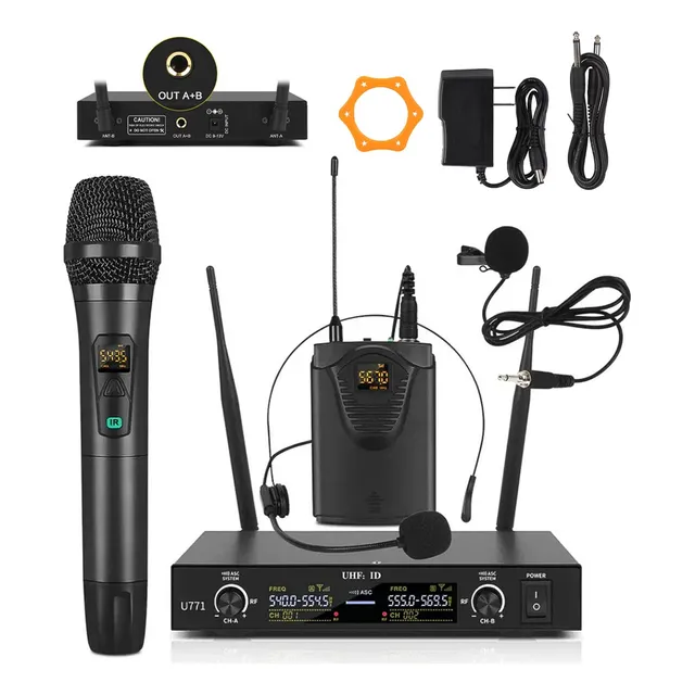 Micrófonos Inalámbricos Dinámico 1 Uhf 1 Bodypack Cantante