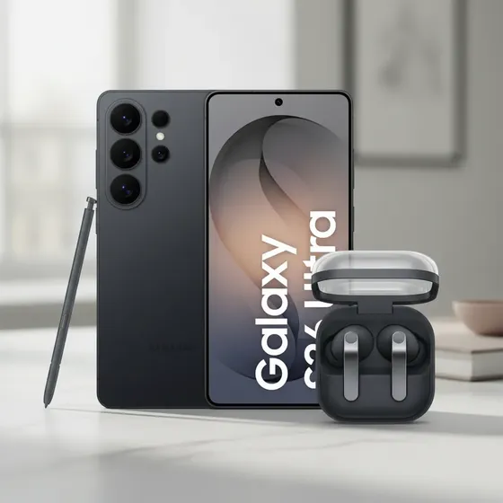 Kit Samsung: Celular Galaxy S26 Ultra Negro 512gb + Galaxy Buds4 Pro Negro