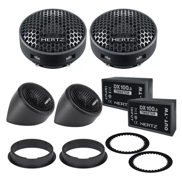 Kit Tweeter Hertz Dieci Dt 24.3 80w Rms Dt24.3 Com Crossover