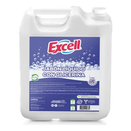Jabón líquido Concentrado con Glicerina 5 L Formato Conveniente