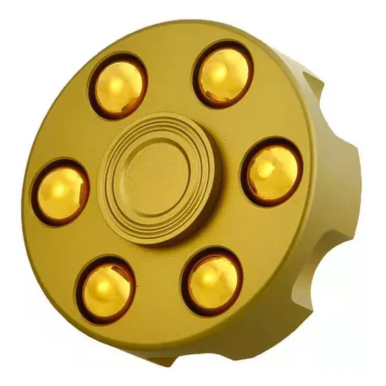 Fingertip Spinner Antiestrés, Giroscopio, Revólver, Balas