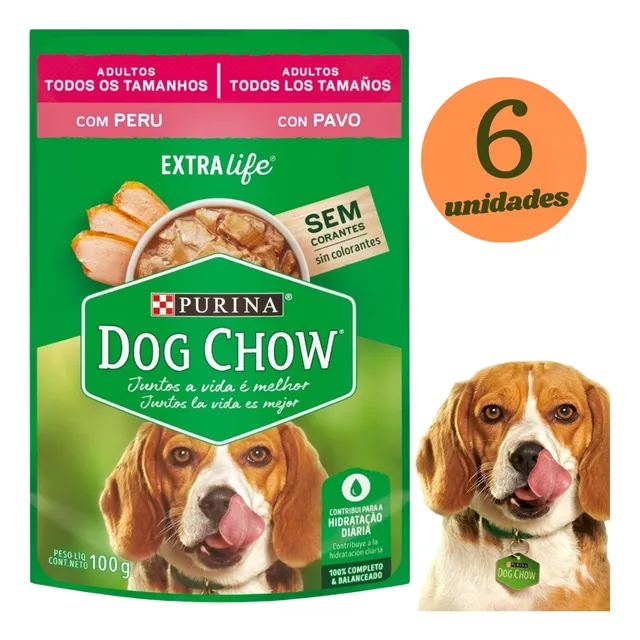 Alimento Humedo Dod Chow Perro Adulto Todos Los Tamaños Pavo