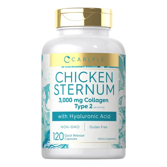 Suplemento Carlyle Chicken Sternum Colágeno Tipo Ii 3000 Mg