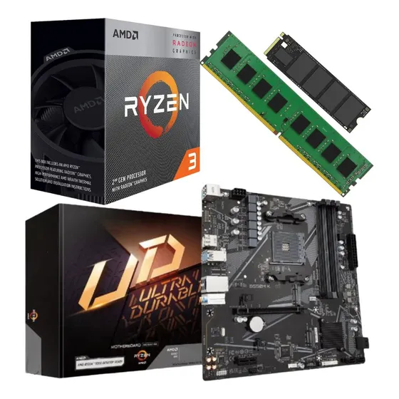 Combo Actualizacion Pc Amd Ryzen 3 3200g + 8 Gb + Ssd 250 Gb
