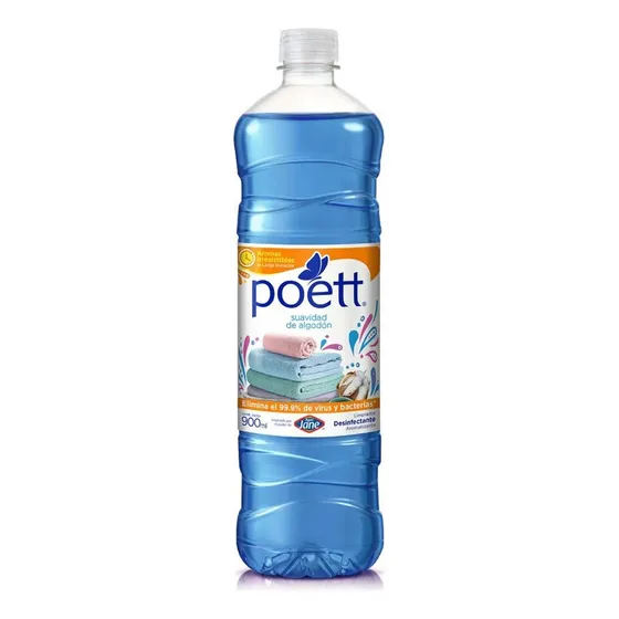 Limpiador Líquido Suavidad De Algodón 900ml Poett