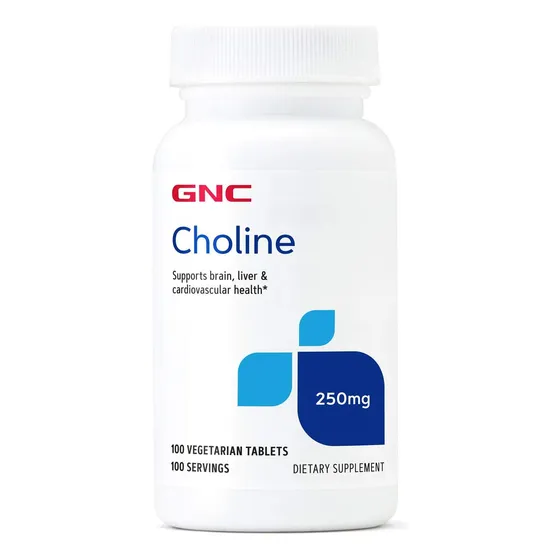 Gnc Colina 250mg 100 Comprimidos
