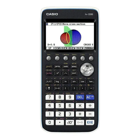 Casio Prizm Fx-cg50 Calculadora Grafica A Color Color Negro