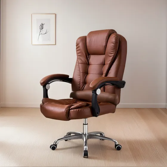 Silla Ejecutiva Miles Sin Apoyapies Marron / Sillon